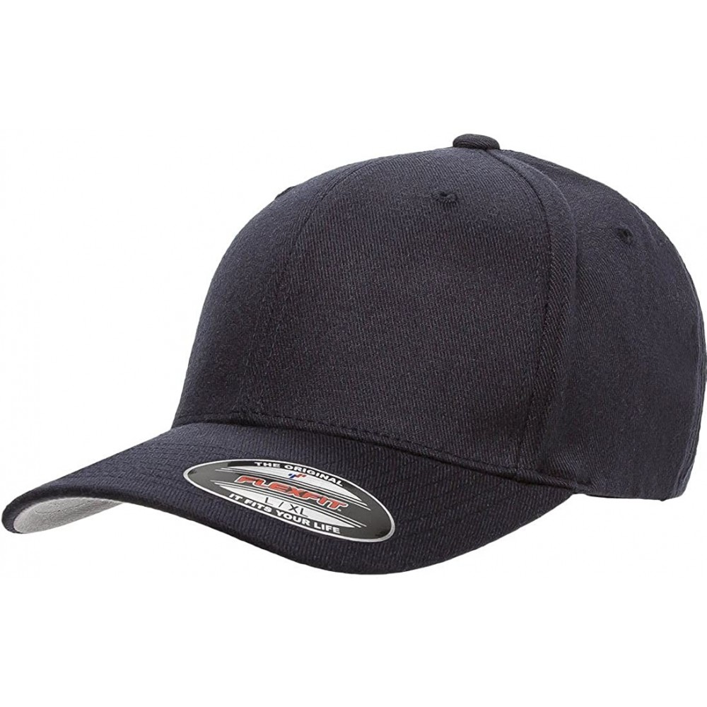 Baseball Caps Wooly Blend 6-Panel Cap (6477) - Dark Navy - C212CMW08QV $15.29