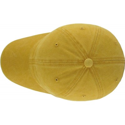 Skullies & Beanies Classic Washed Pigment Cotton Dad Hat Adjustable Unconstructed Plain Cap - 9- Camel - CE18GDUIUQL $9.18