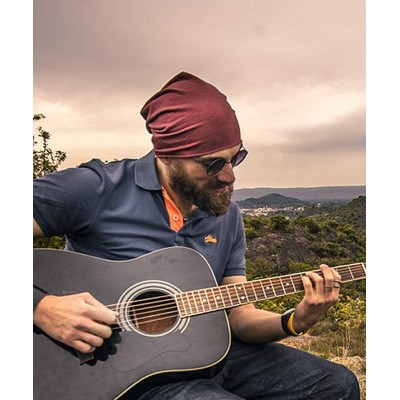 Skullies & Beanies Multifunctional Lightweight Beanies Running - Ruby Wine Melange+black - CC19602N572 $13.26