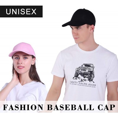 Baseball Caps Baseball Caps Classic Dad Hat Men Women Adjustable Size 35 Optional - 501 Black - CH18SXUCLHW $9.76