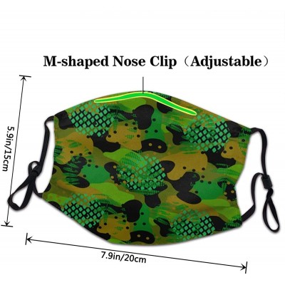 Balaclavas Hawaiian Tropical Printed Adjustable Face Mask - 5 Black - C4199GQCHL7 $17.08