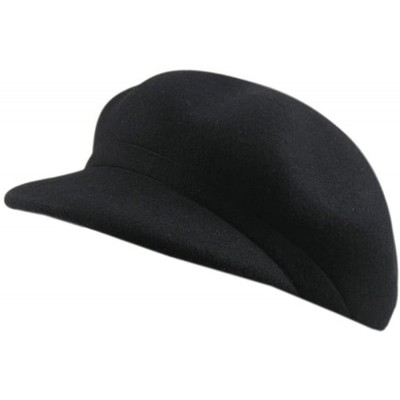 Berets Womens French Artist Painter Newsboy Flat Solid Cap with Short Brim - Dark Blue - CJ186YHEIUE $17.56