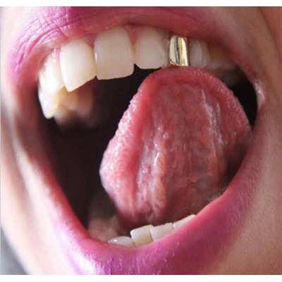 Baseball Caps Lingduan Plated Single Tooth Grillz - CP186W9NKSI $12.48