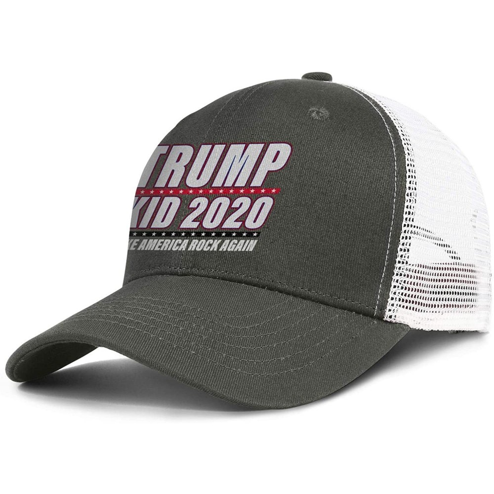 Baseball Caps Trump-2020-white-and-red- Baseball Caps for Men Cool Hat Dad Hats - Trump Kid 2020-2 - CC18U9I4COE $14.20