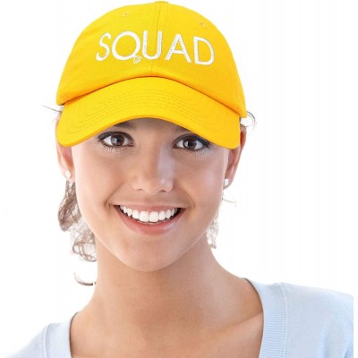 Baseball Caps Bachelorette Party Bride Hats Tribe Squad Baseball Cotton Caps - Squad-gold - C618HU8TY9S $9.53
