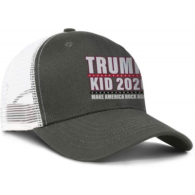 Baseball Caps Trump-2020-white-and-red- Baseball Caps for Men Cool Hat Dad Hats - Trump Kid 2020-2 - CC18U9I4COE $14.20