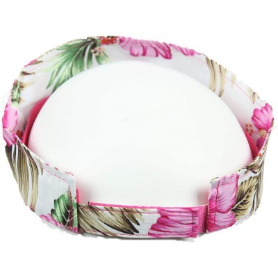 Visors Hawaiian Visor Baseball Cap Floral Hat Fashion Tropical Hats Sun Cap Hiking - White/Pink - CN18SG7DSX4 $9.47