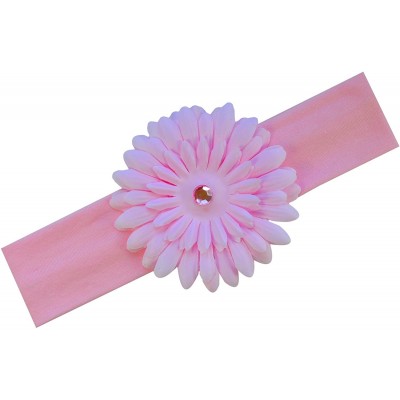 Headbands Girls Gerber Daisy Stretch Headband - Light Pink - C411NH4IDMP $7.79