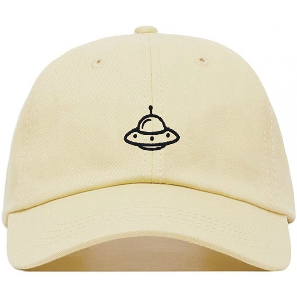 Baseball Caps Spaceship Baseball Hat- Embroidered Dad Cap- Unstructured Soft Cotton- Adjustable Strap Back (Multiple Colors) ...