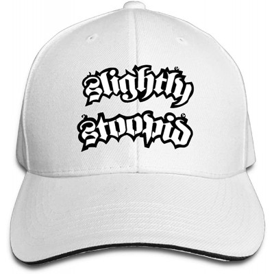 Baseball Caps Unisex Sandwich Cap Slightly Stoopid Adjustable Casual Dad Hat for Women Men - White - C318GNKI5Y6 $21.09