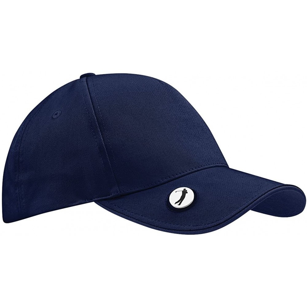 Baseball Caps Pro-Style Ball Mark Golf Baseball Cap/Headwear - French Navy - C111E5O5E9B $9.42