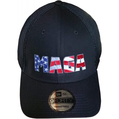 Baseball Caps MAGA Hat - Trump Cap - New Era Structured Black/Redwhitebluemaga - CM18HNAUWY0 $20.26