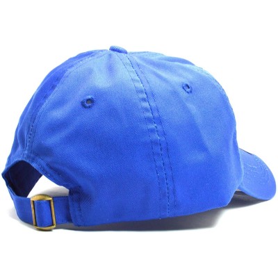 Baseball Caps LA Embroidered Polo Style Cotton Dad Hat Durable Baseball Cap AYO1120 - Royal Blue - CY18CWZEOS0 $10.21