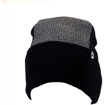 Skullies & Beanies Padded Headspin Beanie Elite - The Almighty Bboy Spin Cap - Silver/Black - CJ18GIZDT72 $21.69