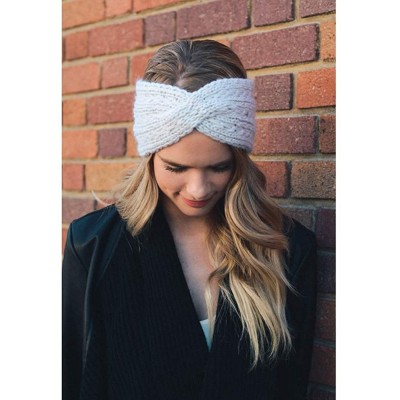 Cold Weather Headbands Womens Winter Warm Beanie Headband Soft Stretch Skiing Cable Knit Cap Ear Warmer Headbands - 04-white ...