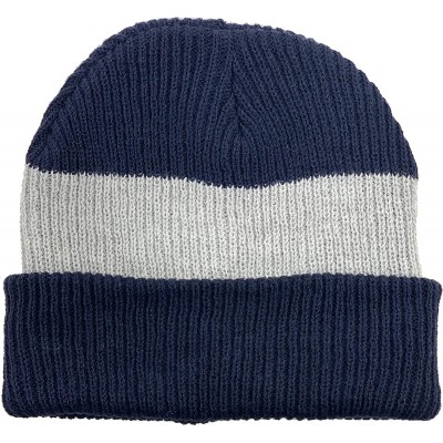 Skullies & Beanies Comfortable Soft Slouchy Beanie Collection Winter Ski Baggy Hat Unisex Various Styles - 4.1) Trio Navy - C...