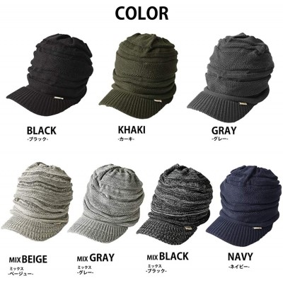 Skullies & Beanies Mens Summer Knit Beanie Hat - Womens Slouchy Visor Cap Winter Baggy Slouch Knit - Gray - CI11K50YDI7 $14.50