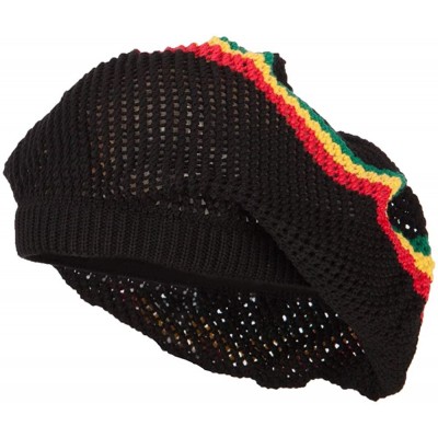 Skullies & Beanies Mesh Deep Shell Beanie Hat - Black Rgy - CT18AMLOXM7 $22.11
