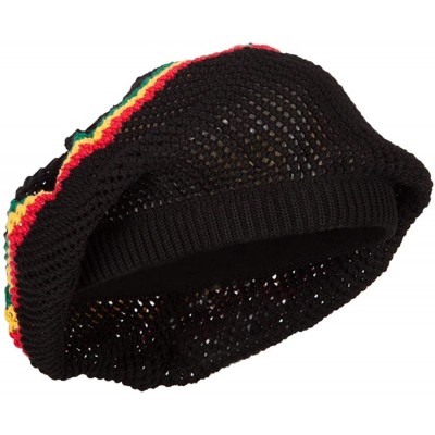 Skullies & Beanies Mesh Deep Shell Beanie Hat - Black Rgy - CT18AMLOXM7 $22.11