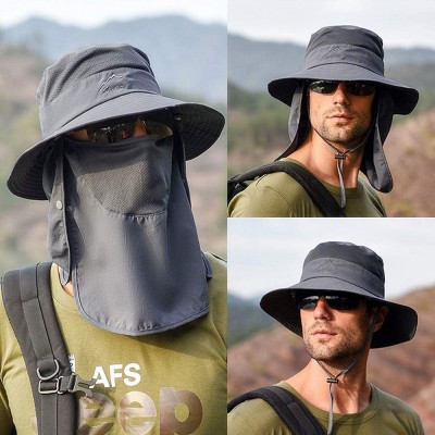 Bucket Hats Fashion Outdoor Protection Waterproof Breathable - Light Grey-2 - C9196ML0CWS $12.14