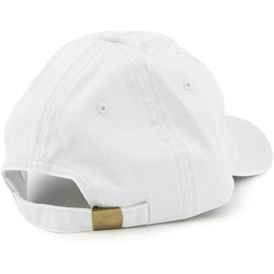 Baseball Caps Low Profile Plain Washed Pigment Dyed 100% Cotton Twill Dad Cap - White - CT12O4NTUP3 $17.79