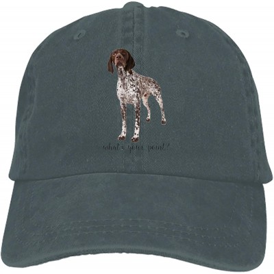 Baseball Caps Little Llama Adult Denim Dad Solid Baseball Cap Hat - German Shorthaired10 - CR18W6OCY7A $14.16