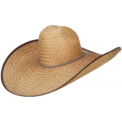 Sun Hats 7 Inch Brim Light Straw Hat - Brown - CG1857OSGZO $36.43