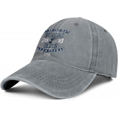 Baseball Caps Denim Baseball Hats Unisex Men's Classic Adjustable Mesh Captain Flat Cap - Grey-14 - C318U8W2YM6 $16.59