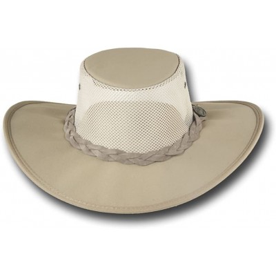 Sun Hats Wide Brim Canvas Cooler Hat - Item 1087 - Beige - CI12MYAK9KX $40.36