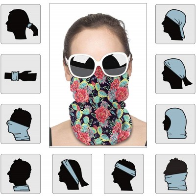 Balaclavas Personalized Face Covering Balaclava-Headband Neck Gaiter- Seamless Face Cover Bandanas for Woman - Style 03 - CV1...