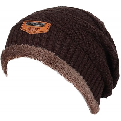 Skullies & Beanies Cable Knit Beanie - Thick- Soft & Warm Chunky Beanie Hats for Women & Men - CB189T6KEIN $20.03