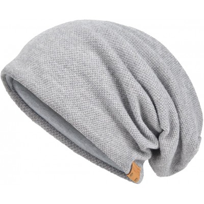 Skullies & Beanies Men Oversized Slouch Beanie Large Skullcap Knit Hat - Pale - CI18LHI6E3M $15.21