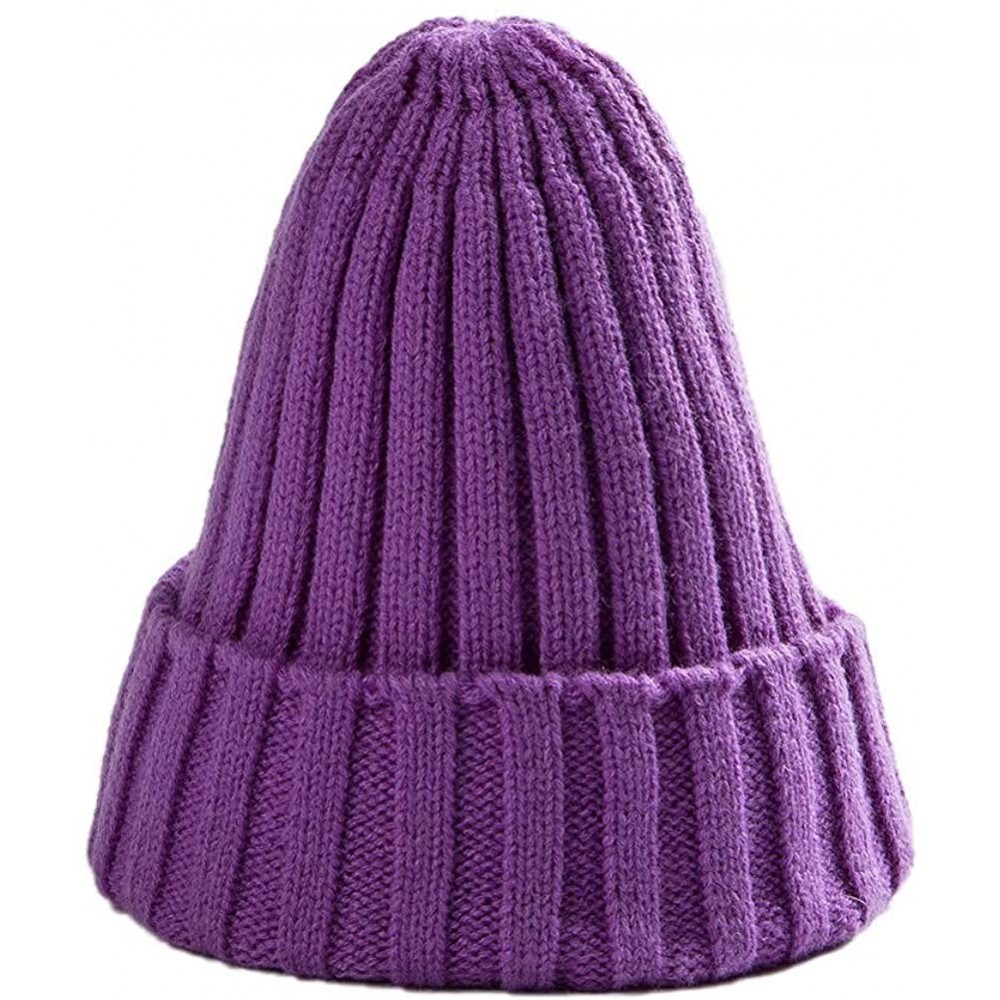 Skullies & Beanies Winter Knit Beanie Cap Ski Hat Casual Hats Warm Caps for Men Women - D - CO18IM4QM9A $10.65