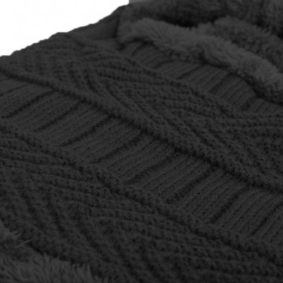 Balaclavas Winter Fleece Lined Knit Hat Tactical Balaclava with Billed Windproof Full Face Mask Neck Warmer Neckerchief - C41...