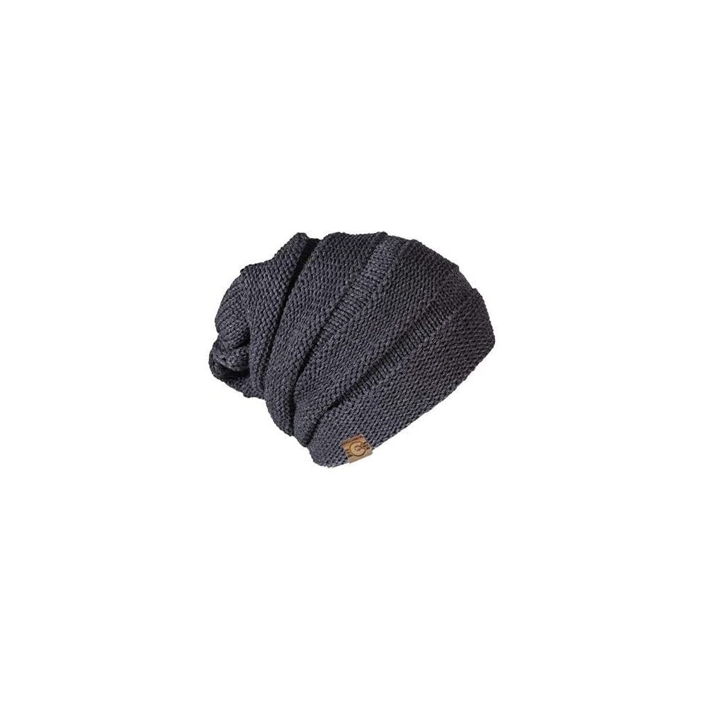 Skullies & Beanies Womens Drift Slouch Beanie - Charcoal - CD18R3H4NUA $24.07