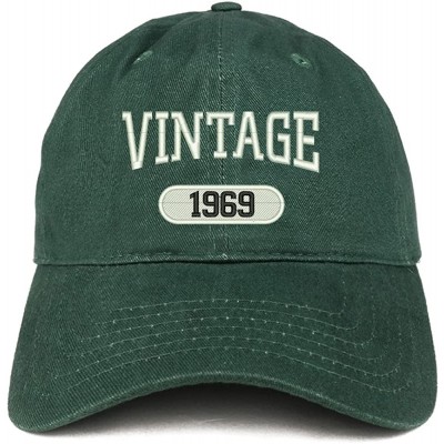 Baseball Caps Vintage 1969 Embroidered 51st Birthday Relaxed Fitting Cotton Cap - Hunter - CD180ZO6CW2 $20.71