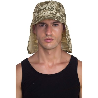 Sun Hats Fishing Sun Cap UV Protection - Ear Neck Flap Hat - Digital Camo - CA182YOQX2Z $13.45