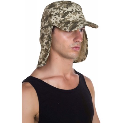 Sun Hats Fishing Sun Cap UV Protection - Ear Neck Flap Hat - Digital Camo - CA182YOQX2Z $13.45