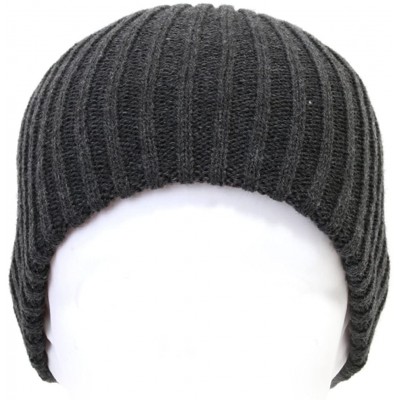 Skullies & Beanies 2 Pack Solid Color Blank Long Cuff Daily Stretch Knit Winter Beanies - Dark Gray - C1119CFAC3Z $7.53