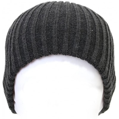 Skullies & Beanies 2 Pack Solid Color Blank Long Cuff Daily Stretch Knit Winter Beanies - Dark Gray - C1119CFAC3Z $7.53