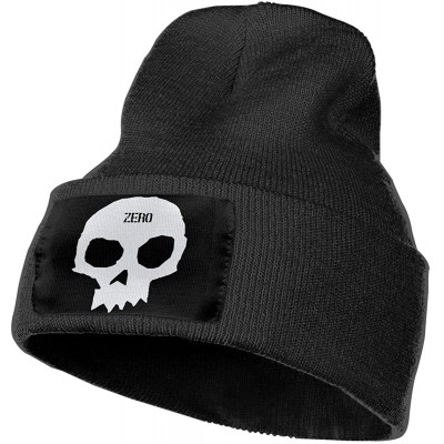 Skullies & Beanies Mens & Womens Zero Skateboards Single Skull Skull Beanie Hats Winter Knitted Caps Soft Warm Ski Hat Navy -...