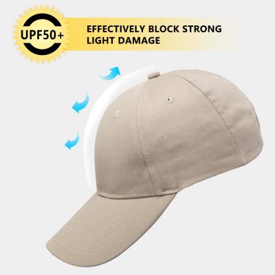 Baseball Caps Classic Polo Baseball Cap Ball Hat Adjustable Fit for Men and Women - Light Brown - CZ18WD9N0QI $11.06