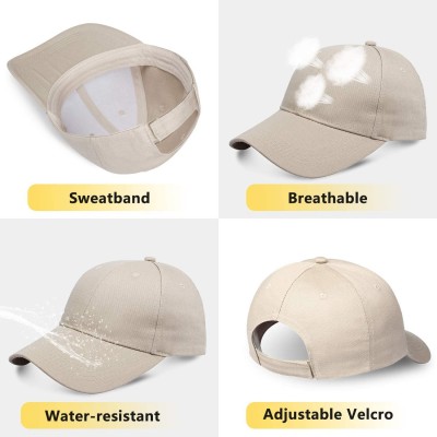 Baseball Caps Classic Polo Baseball Cap Ball Hat Adjustable Fit for Men and Women - Light Brown - CZ18WD9N0QI $11.06
