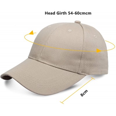 Baseball Caps Classic Polo Baseball Cap Ball Hat Adjustable Fit for Men and Women - Light Brown - CZ18WD9N0QI $11.06