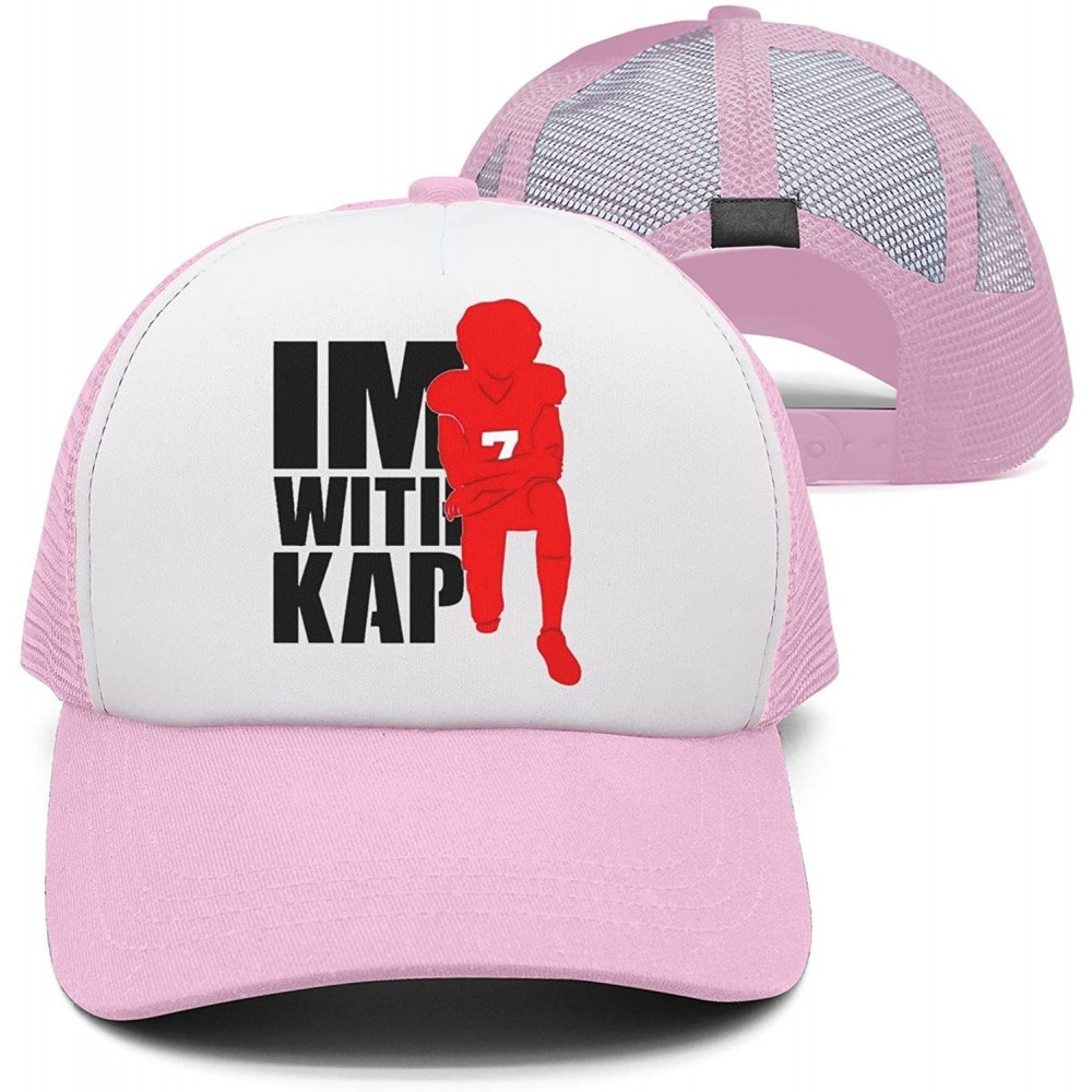 Baseball Caps ImWithKap Flat-Brim Baseball Caps Unisex Adjustable Hat - Imwithkap-23 - CH18GKWUU7E $16.84