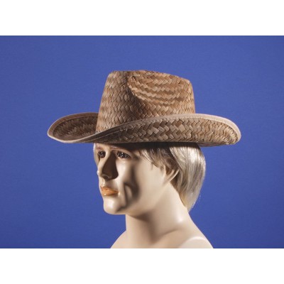 Cowboy Hats Rodeo Classic Straw Adult Costume Cowboy Hat- Brown- One Size - C911358UX4T $18.40