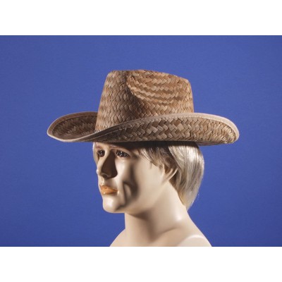 Cowboy Hats Rodeo Classic Straw Adult Costume Cowboy Hat- Brown- One Size - C911358UX4T $9.20