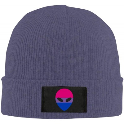 Skullies & Beanies Bisexual Alien Unisex Knitted Hat Soft Beanie Cap - Navy - CH18N8MRSEW $20.65