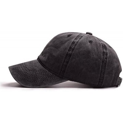 Baseball Caps Baseball Hat for Men - Cotton Cap Classic - Black - CG18EXZEXI3 $7.43