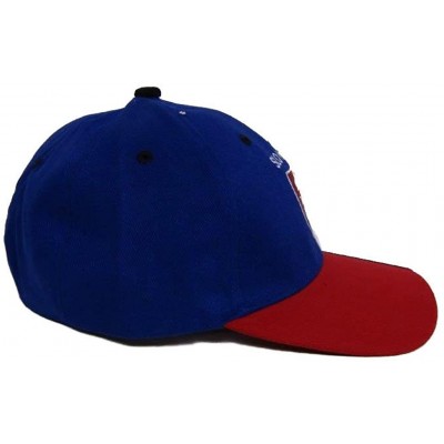 Skullies & Beanies Slovakia Blue and Red Baseball Hat Cap 3D Embroidered - CM185WI3I9A $8.39